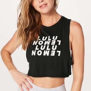 Lululemon {Black Muscle Love Tank Top} Size 6.
